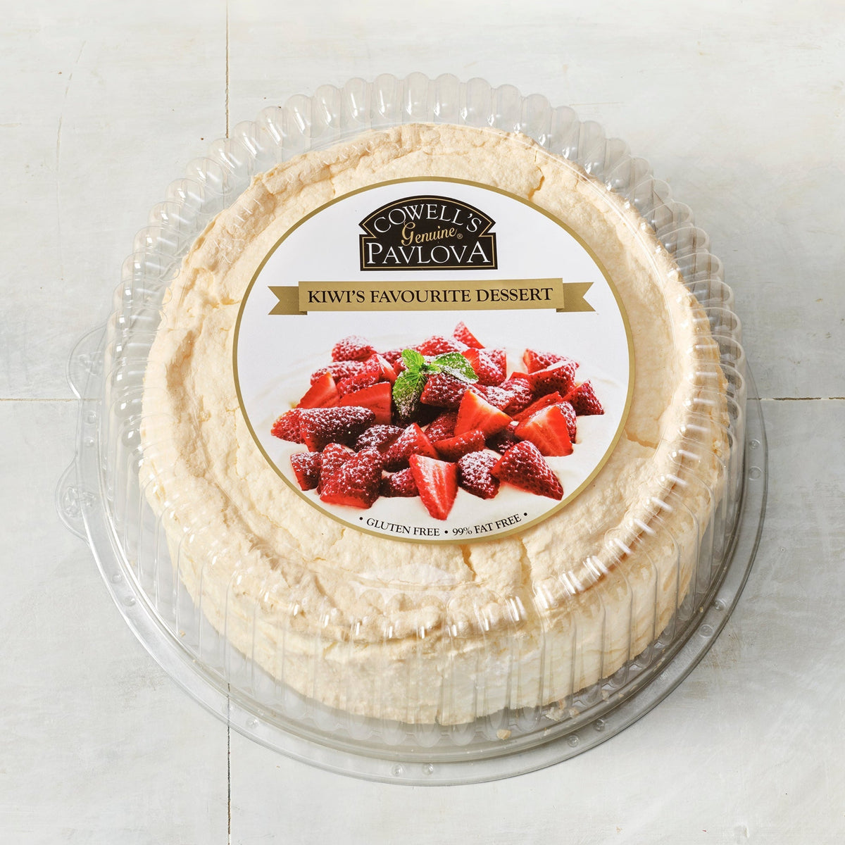 Cowell's Classic Pavlova Medium 300g in packaging