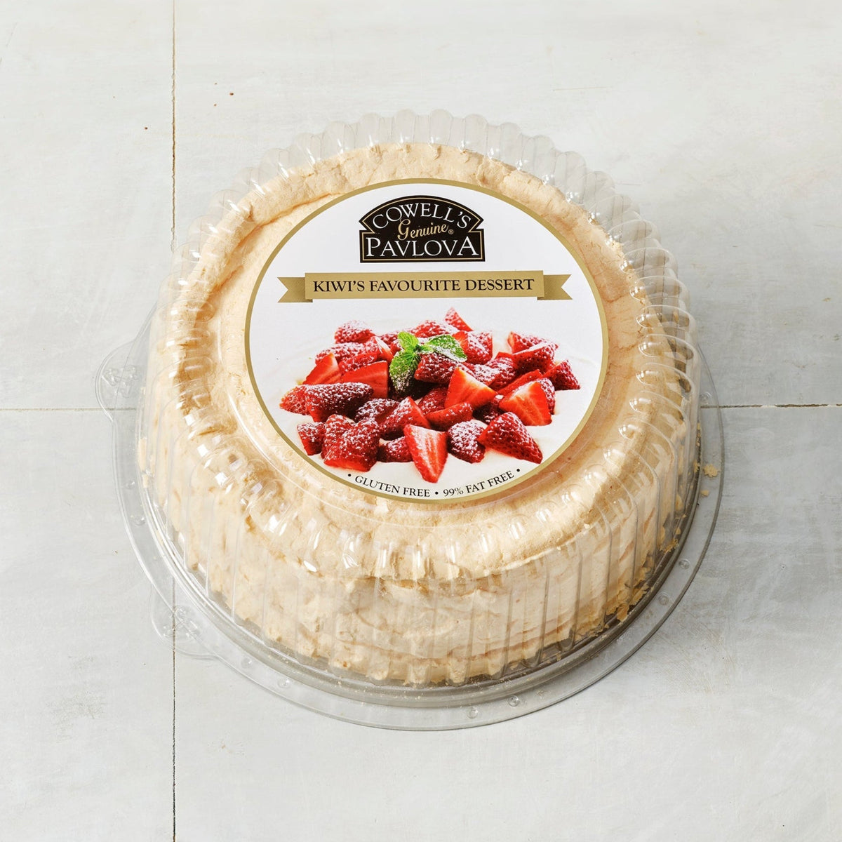 Cowell's Classic Pavlova Small 185g in packaging