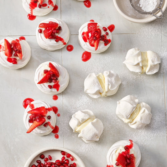 Meringue White Rosettes - 12 pack