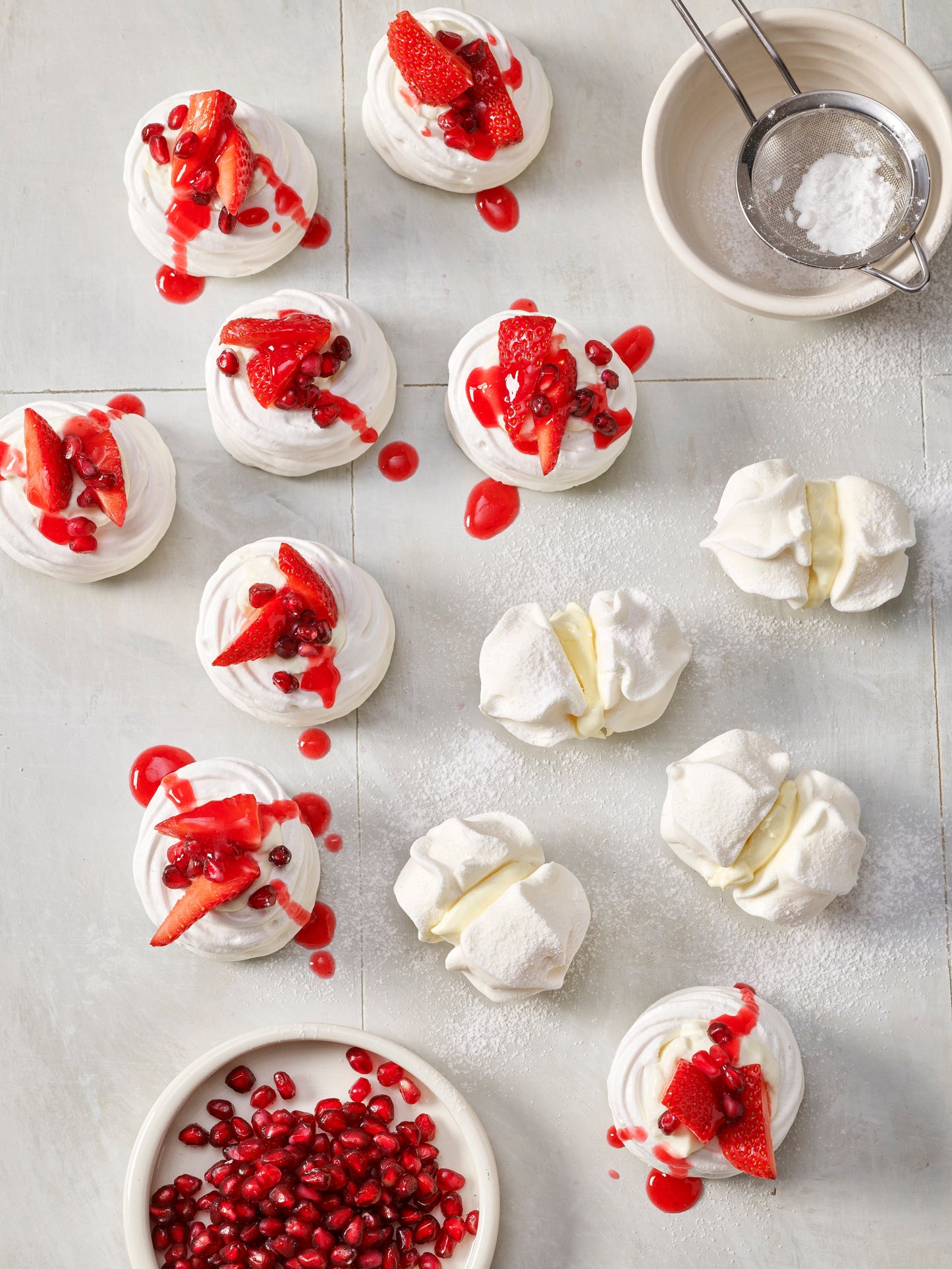 Meringue White Rosettes - 12 pack