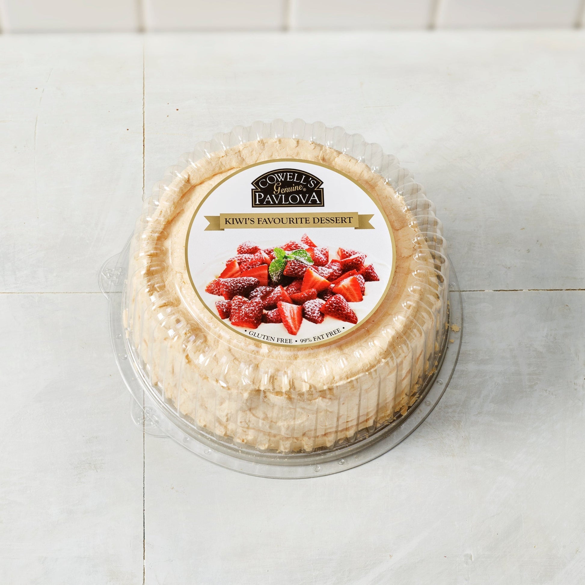 Cowell's Classic Pavlova Small 185g in packaging