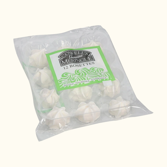 Meringue White Rosettes 12pk (WR12)